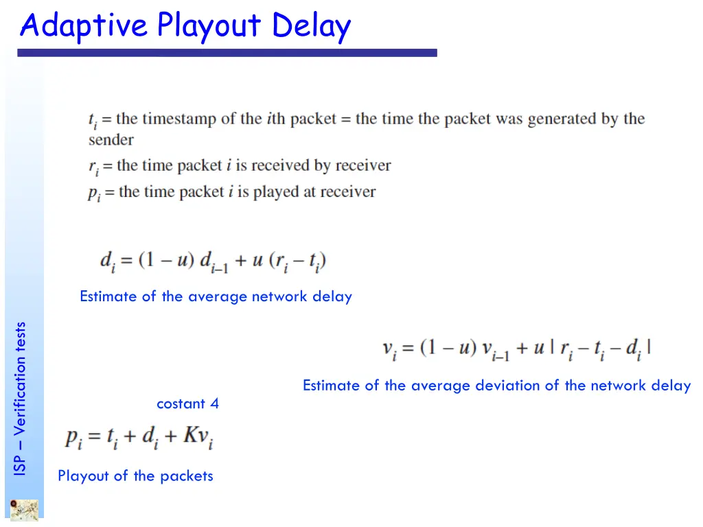 adaptive playout delay