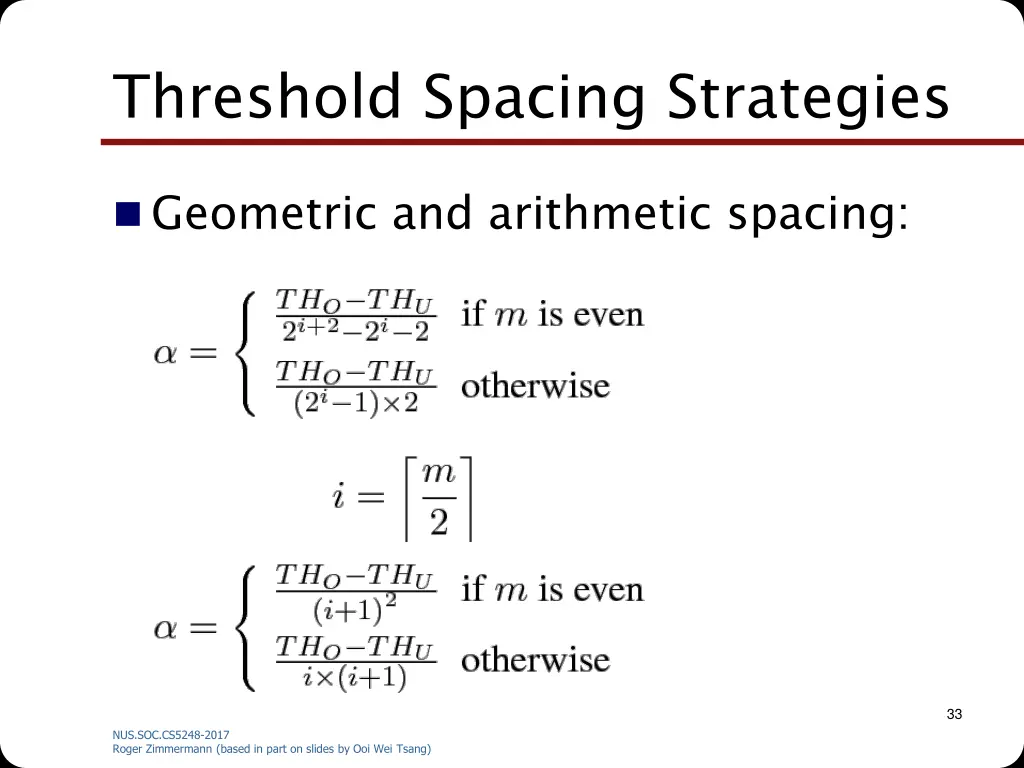 threshold spacing strategies 1