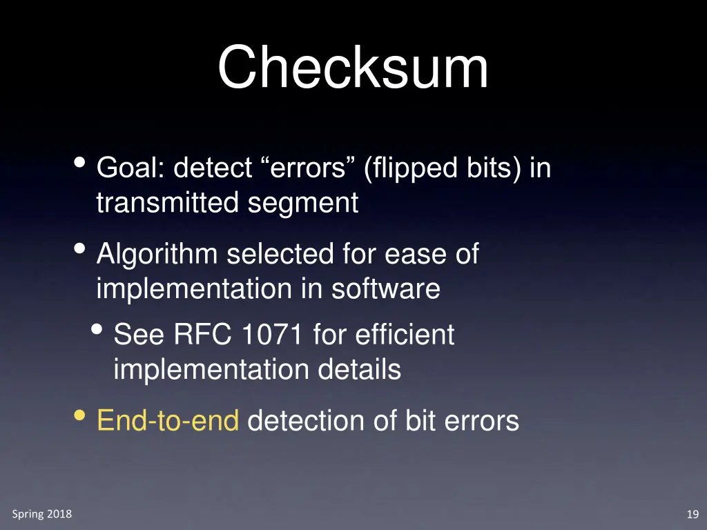 checksum
