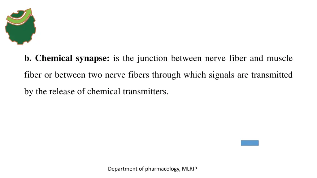 b chemical synapse is the junction between nerve