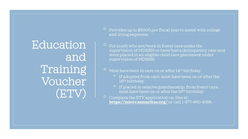 provides up to 5000 per fiscal year to assist