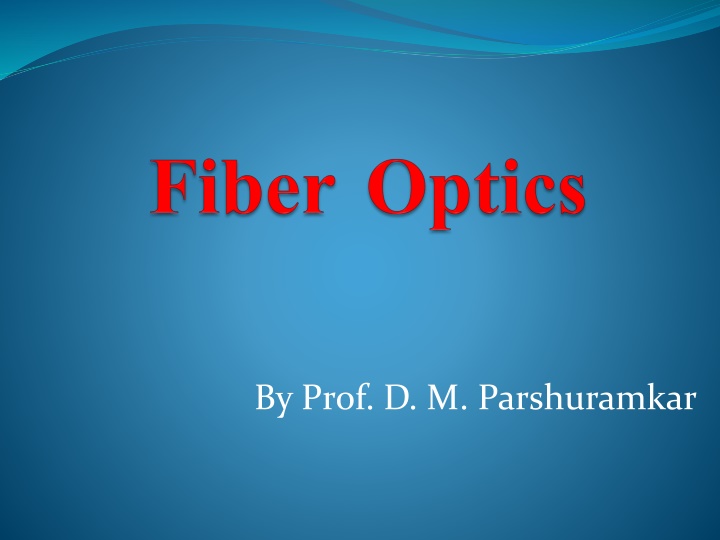 by prof d m parshuramkar