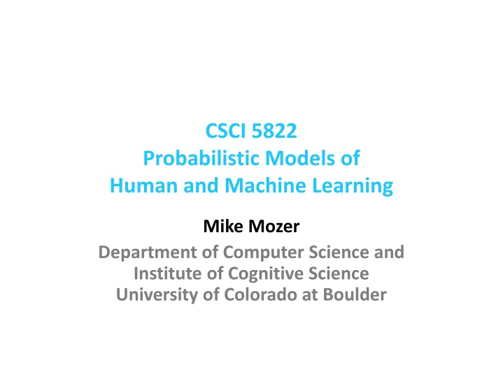 csci 5822