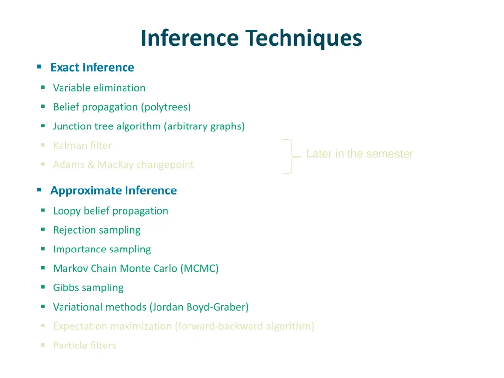 inference techniques 1