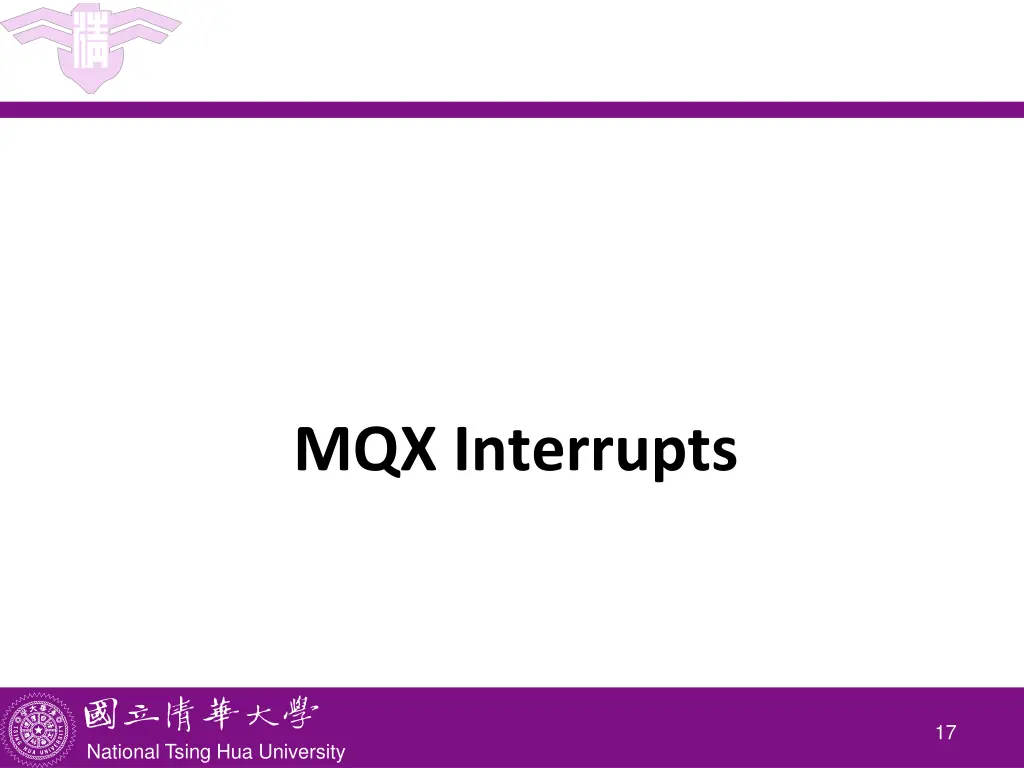 mqx interrupts