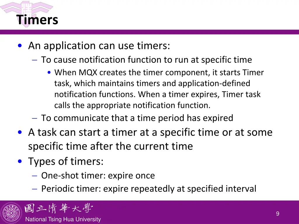 timers