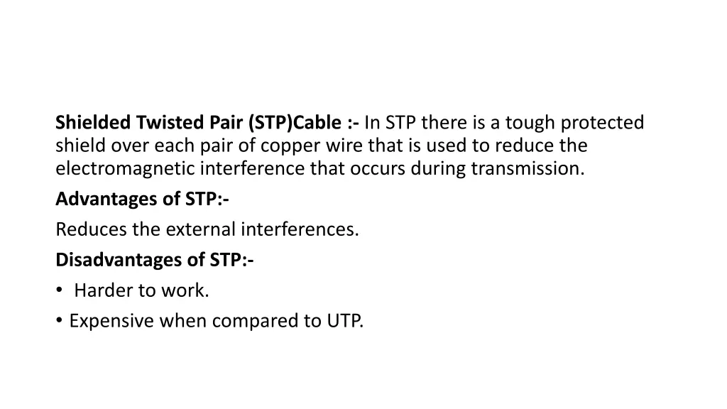 shielded twisted pair stp cable in stp there