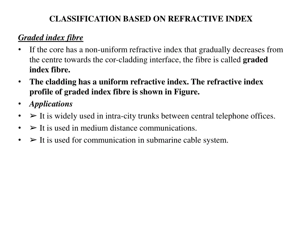 classification based on refractive index 2