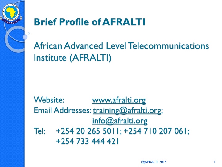 brief profile of afralti