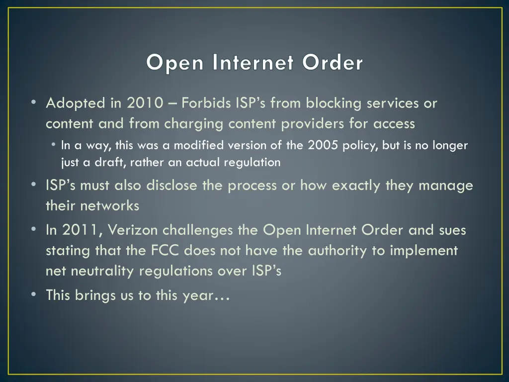 open internet order