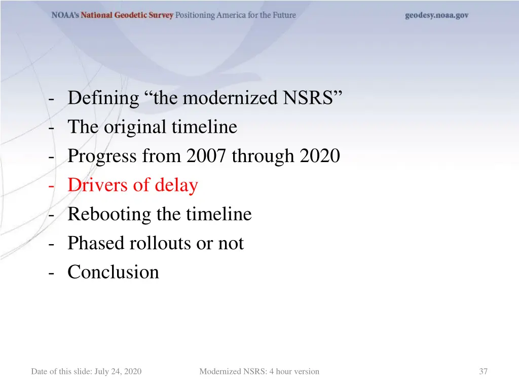 defining the modernized nsrs the original 3