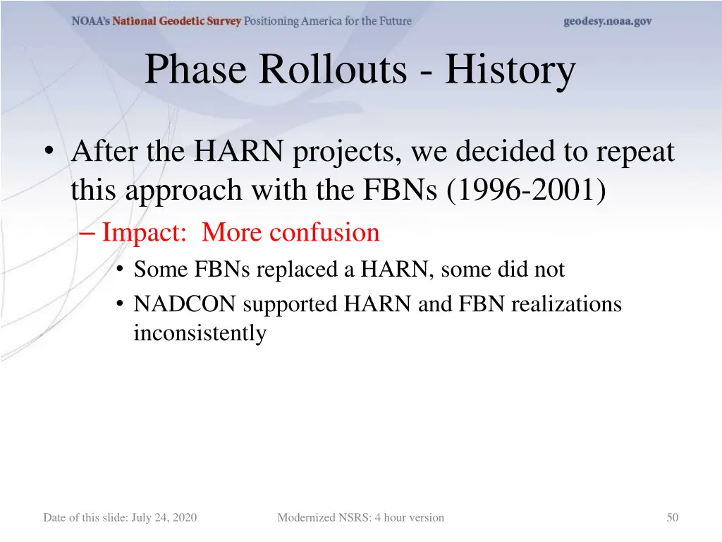 phase rollouts history