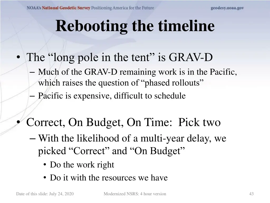 rebooting the timeline