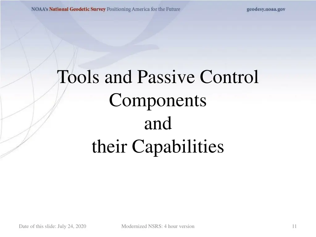 tools and passive control components and their