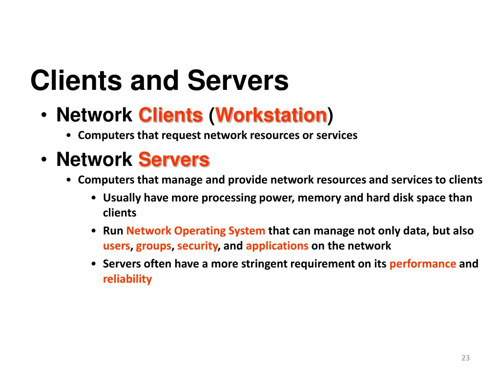 clients and servers network clients workstation