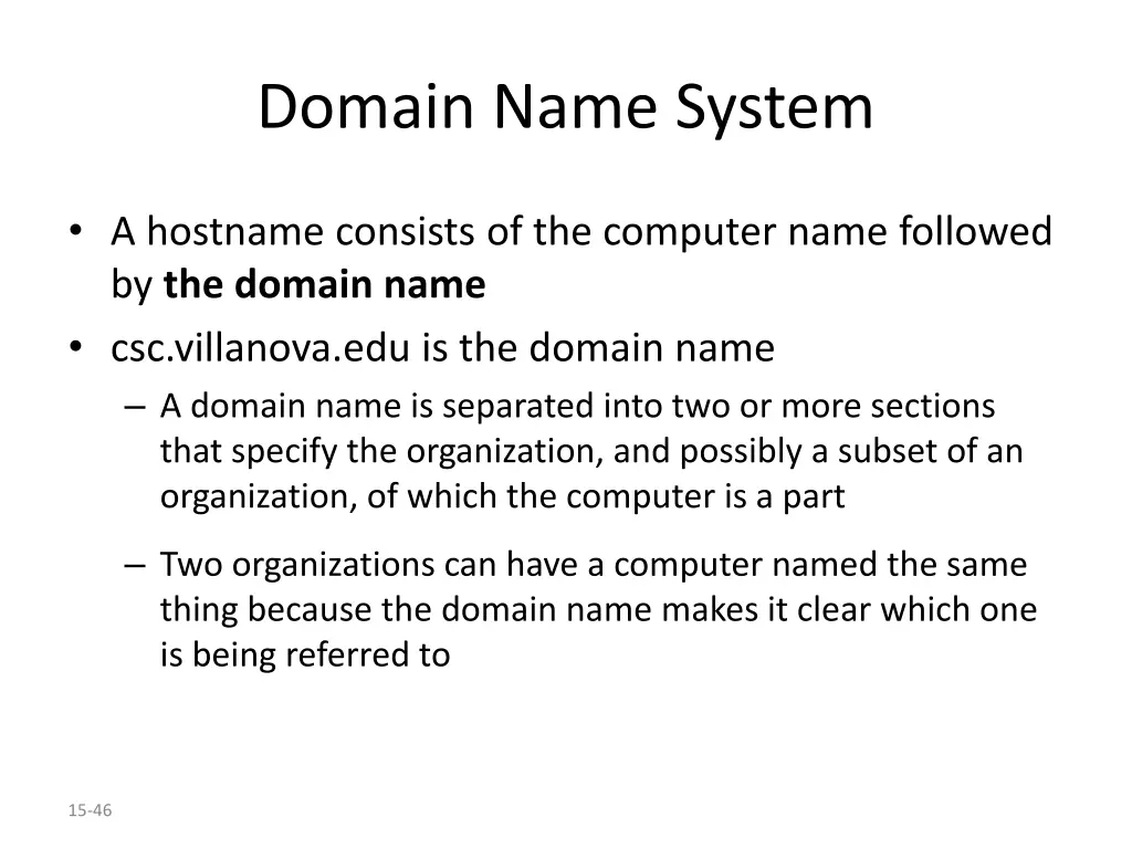 domain name system