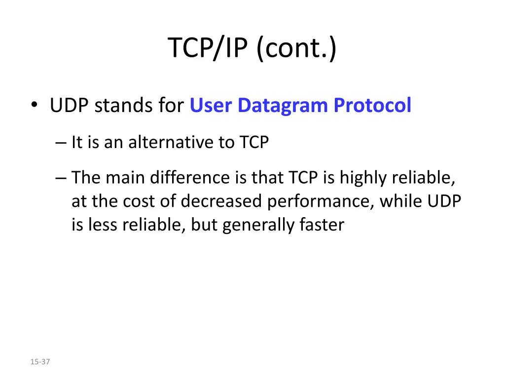 tcp ip cont