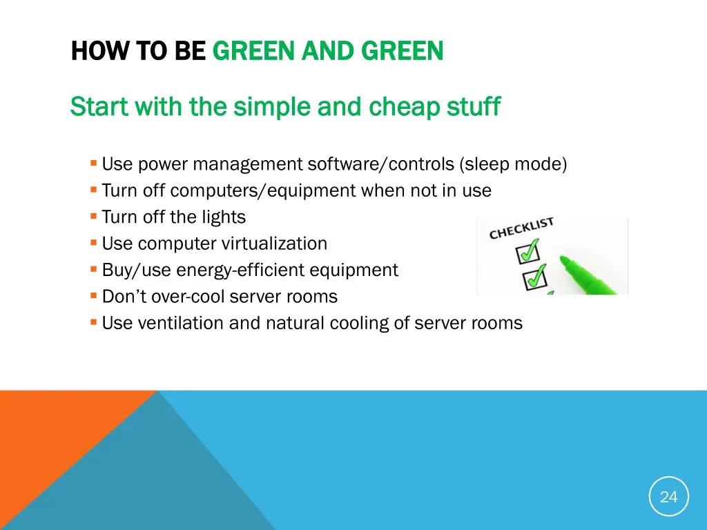 how to be how to be green and green green