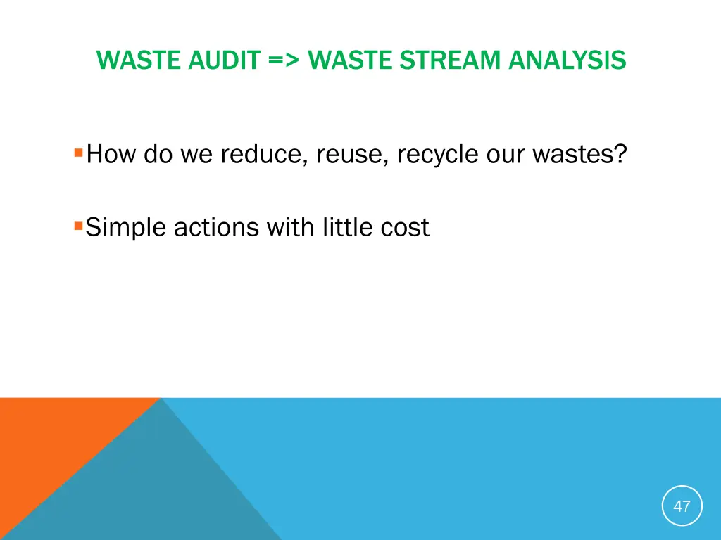 waste audit waste stream analysis
