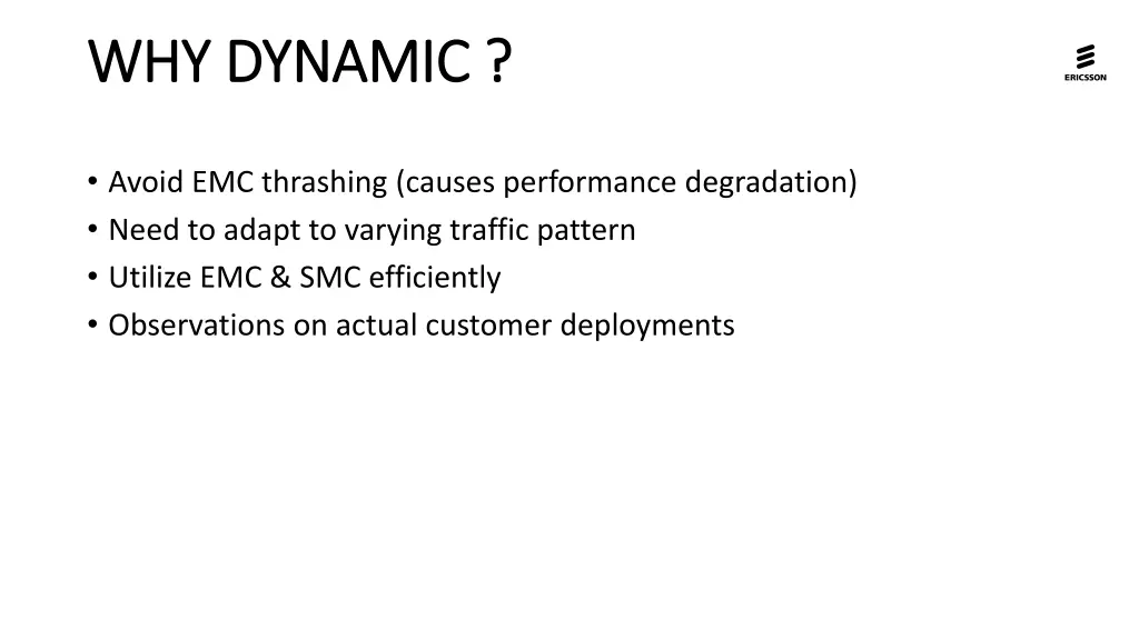 why dynamic why dynamic