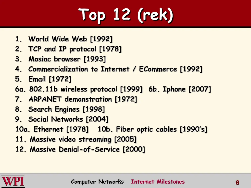 top 12 rek