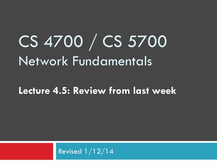 cs 4700 cs 5700 network fundamentals