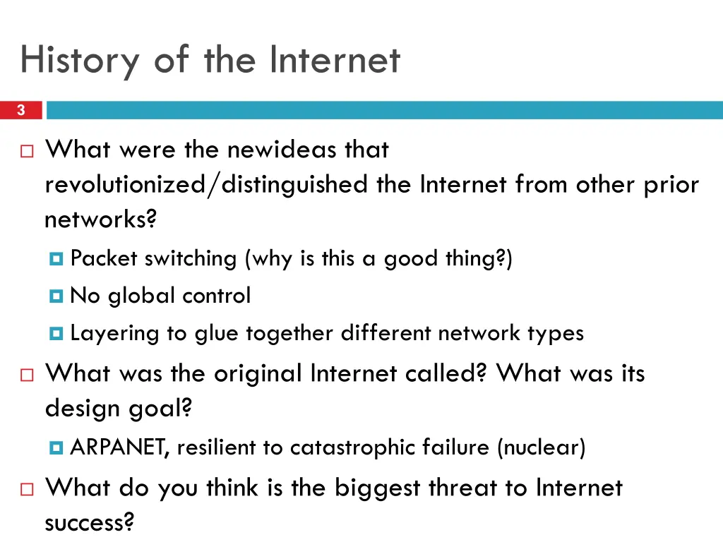 history of the internet