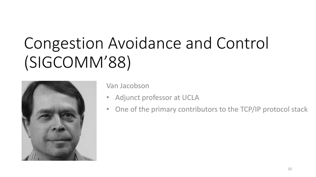 congestion avoidance and control sigcomm 88