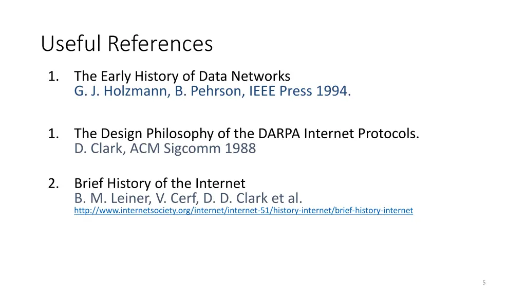 useful references