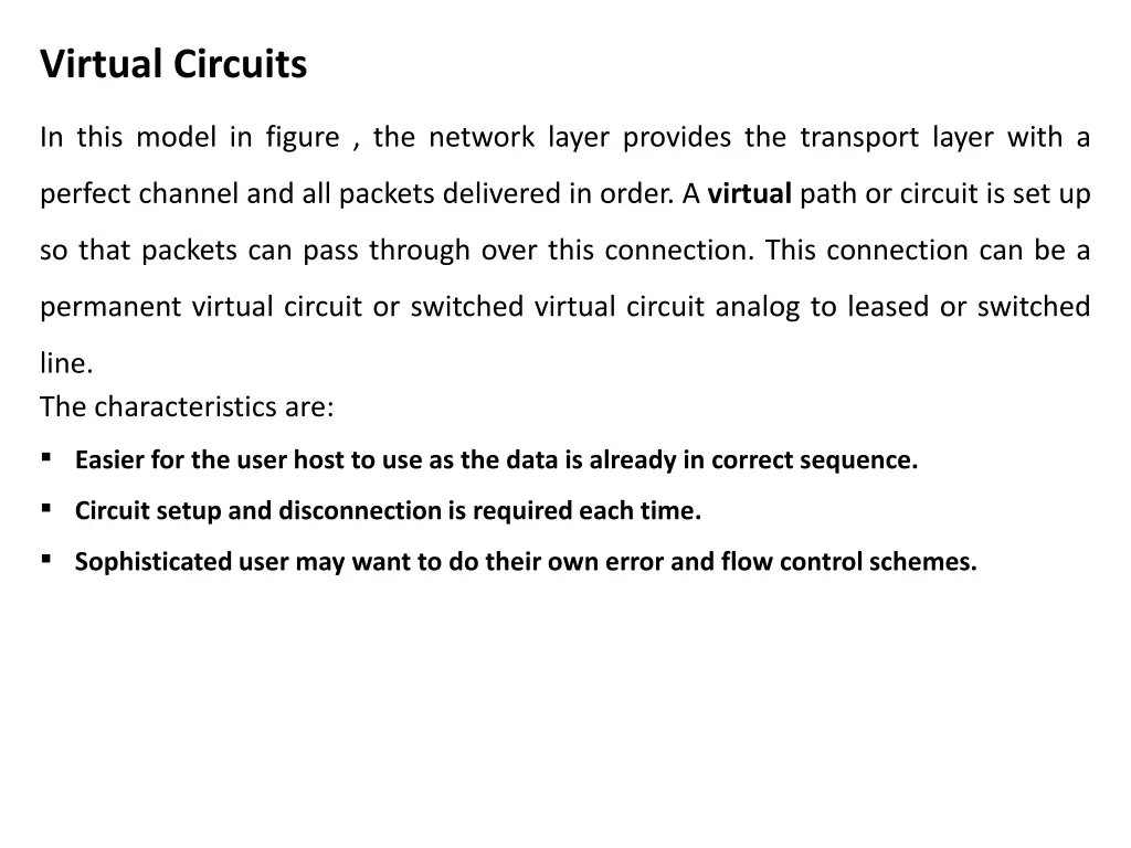 virtual circuits