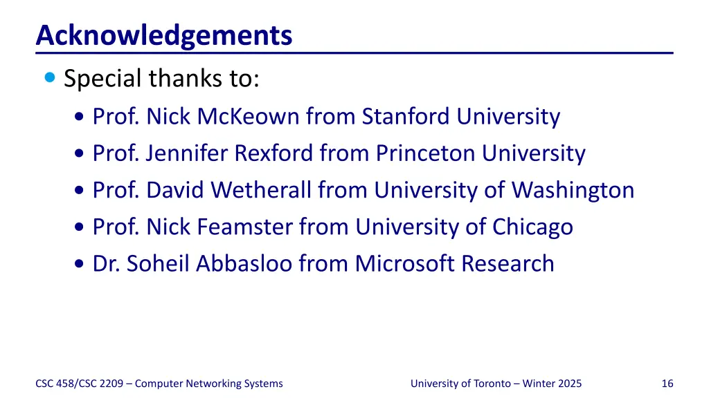 acknowledgements special thanks to