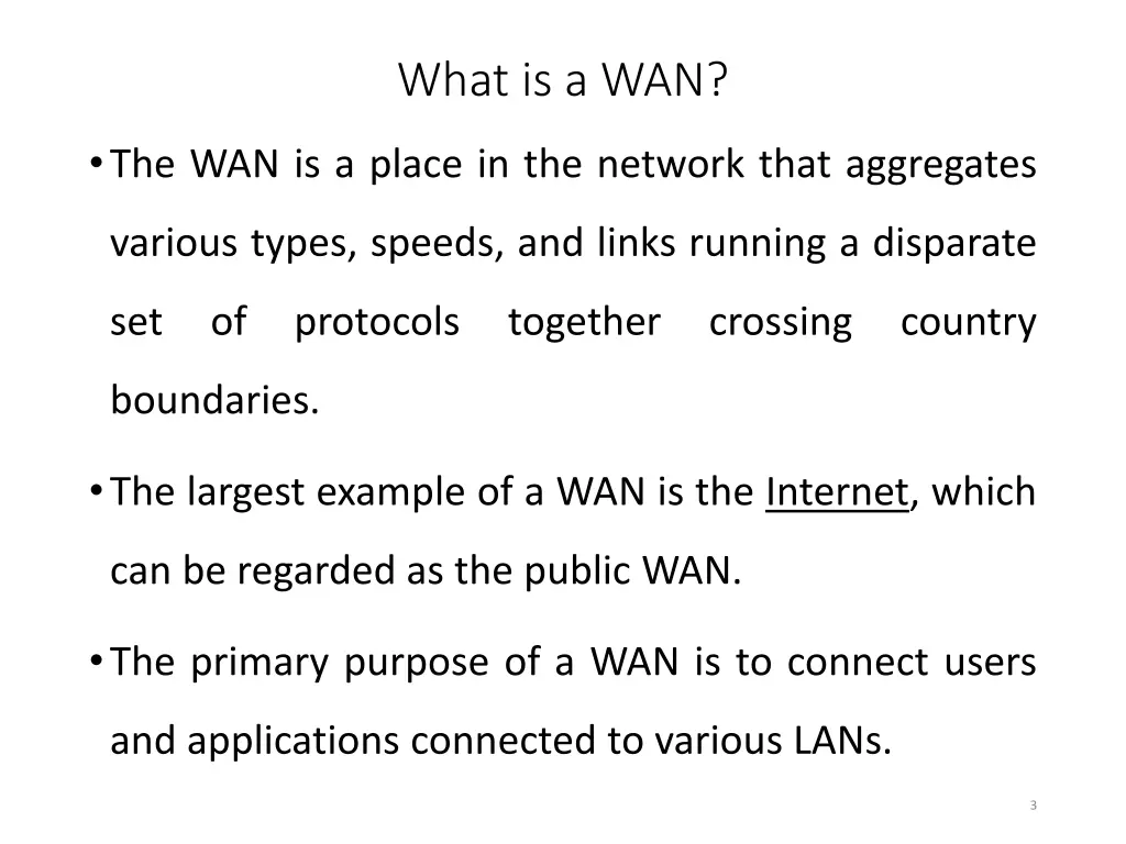 what is a wan