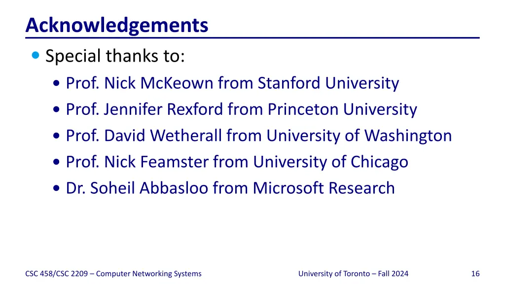 acknowledgements special thanks to