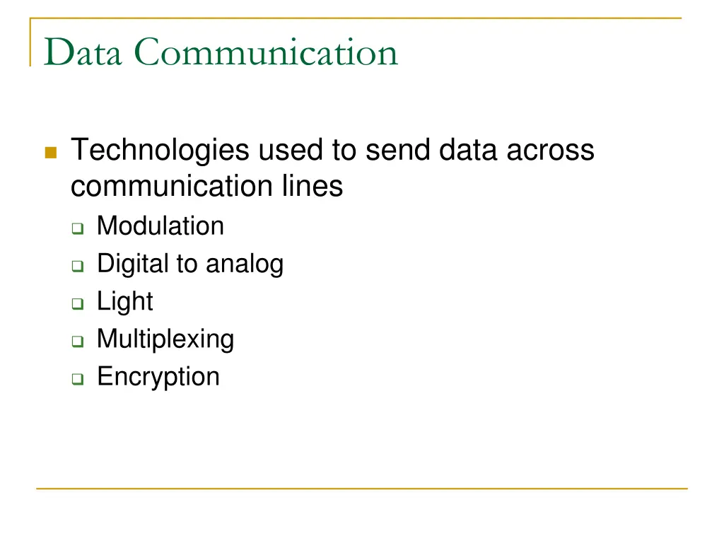 data communication