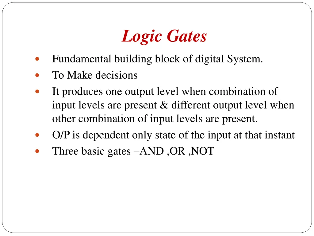 logic gates