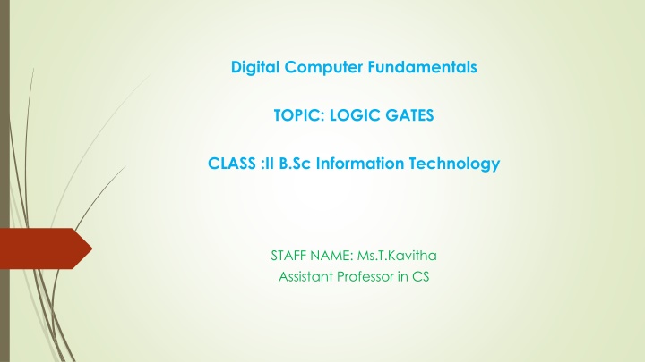 digital computer fundamentals