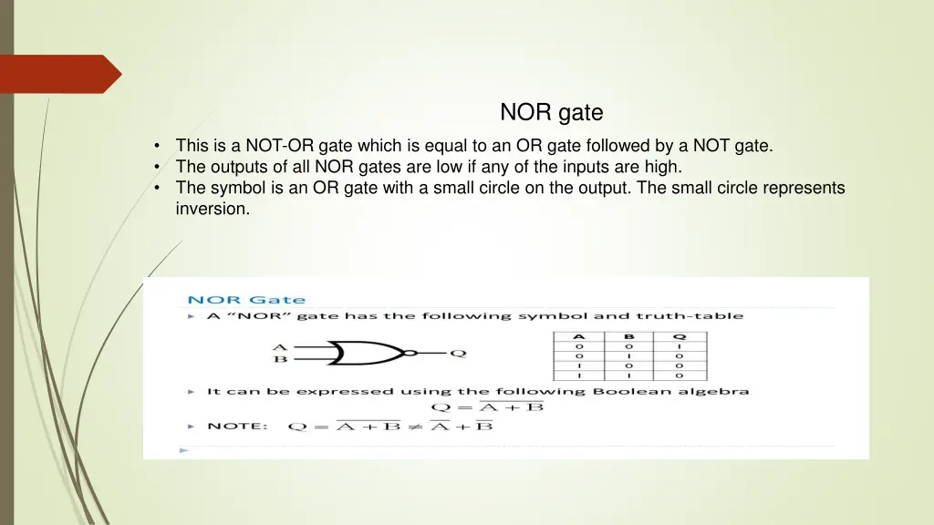 nor gate