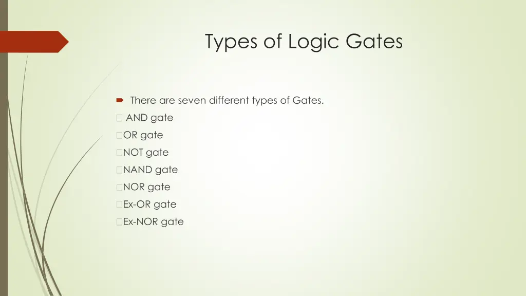 types of logic gates