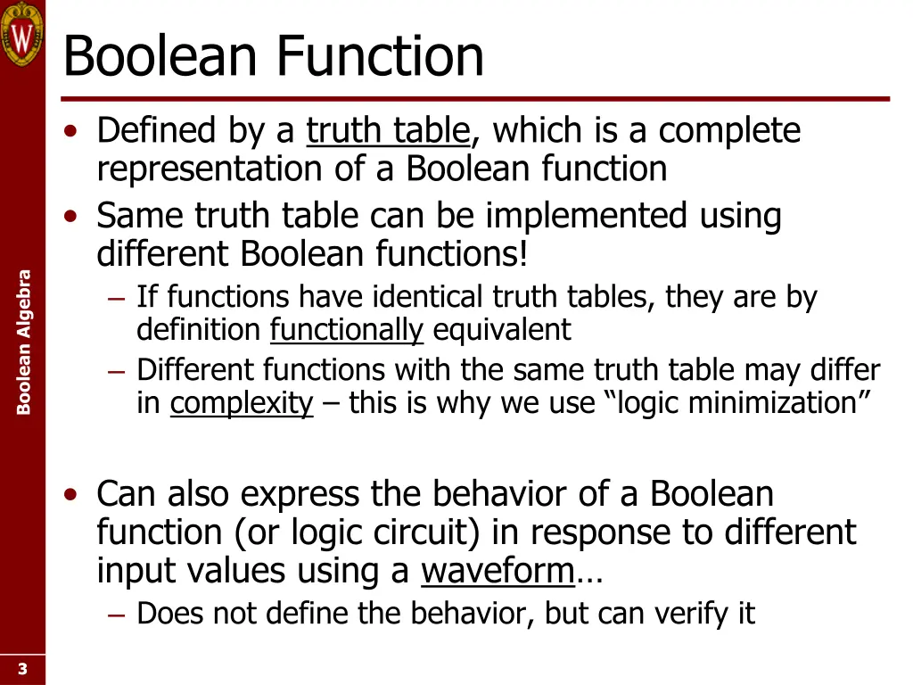 boolean function