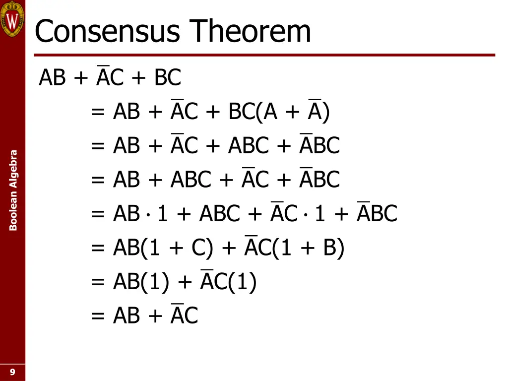 consensus theorem
