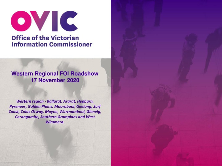 western regional foi roadshow 17 november 2020