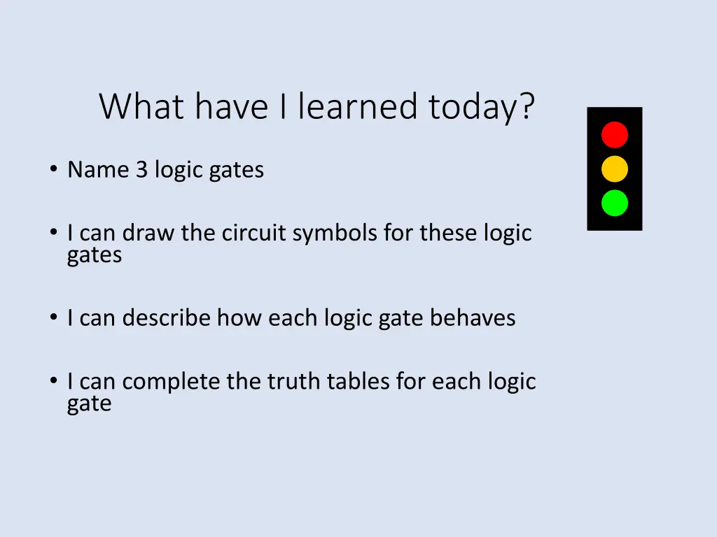 what have i learned today