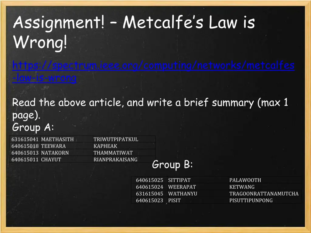 assignment metcalfe s law is wrong https spectrum