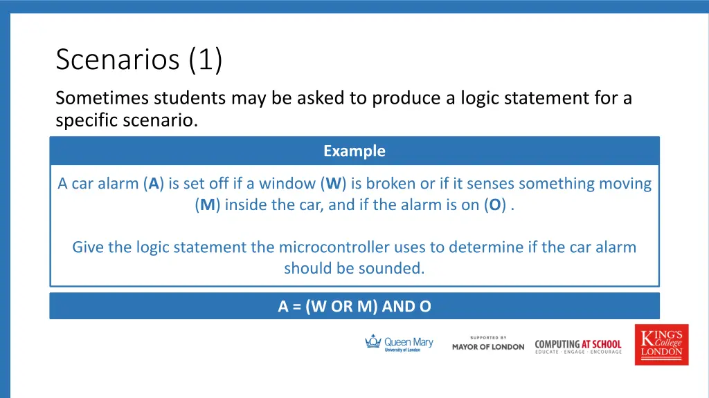scenarios 1