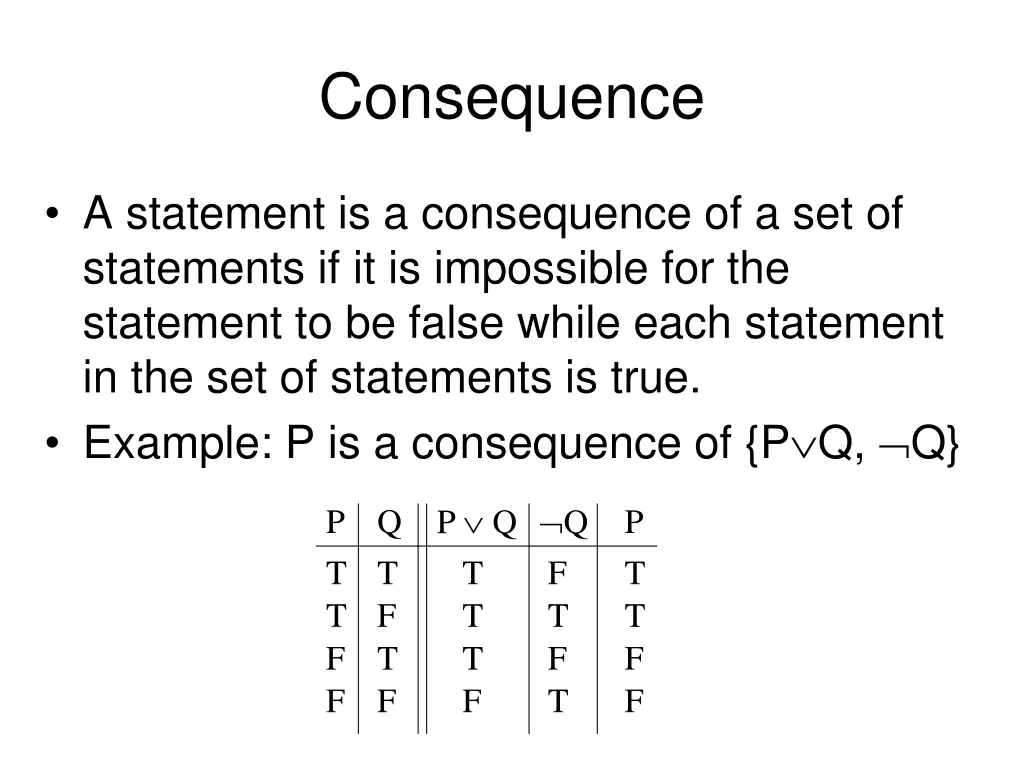 consequence