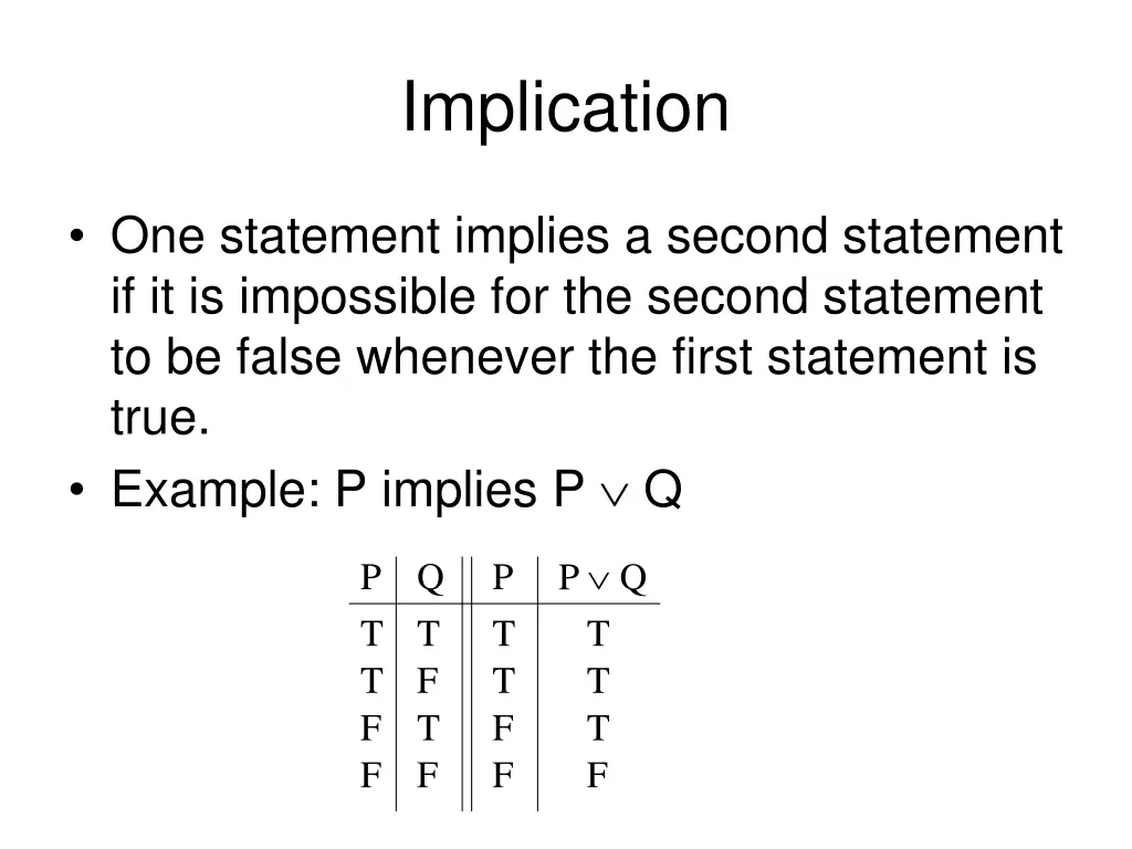 implication