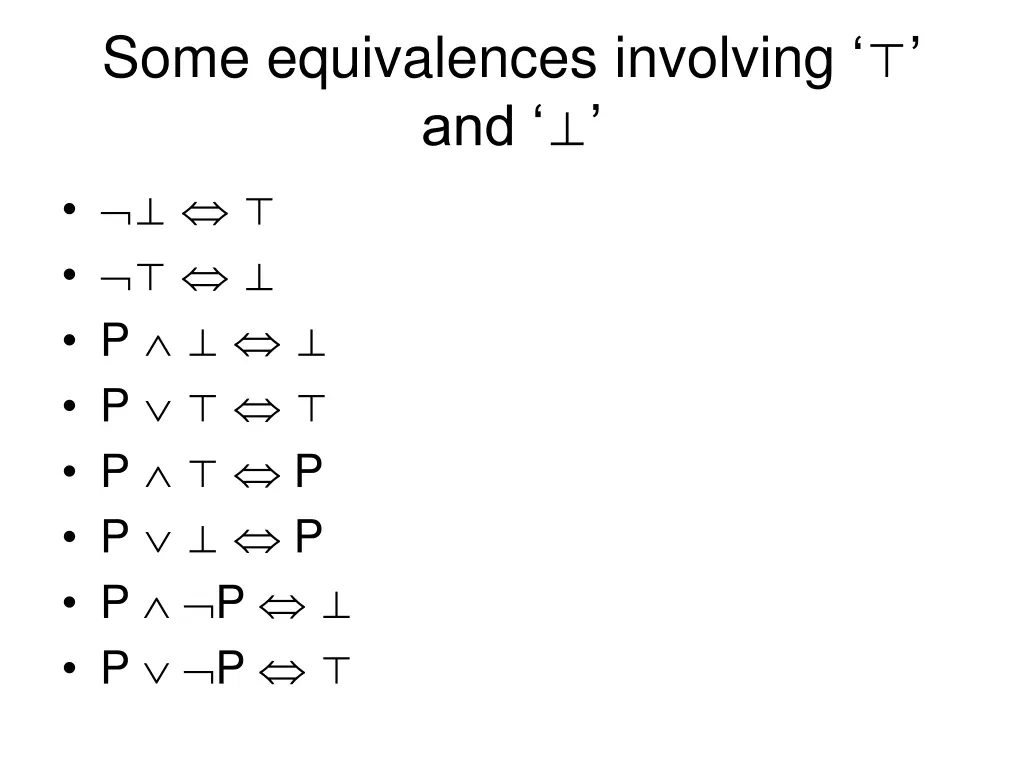 some equivalences involving