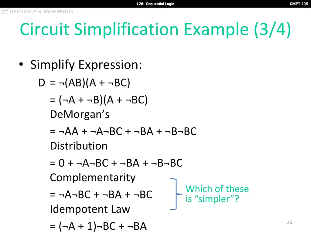 l26 sequential logic 19