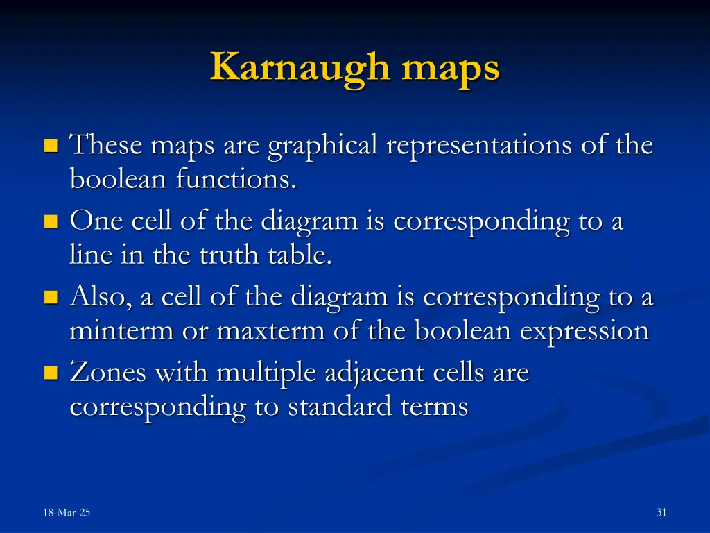 karnaugh maps