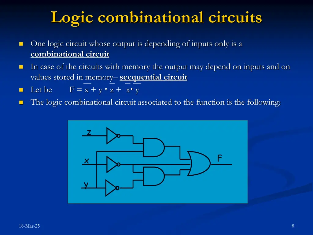 logic combinational circuits